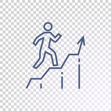 iş grafik işareti, vektör çizim