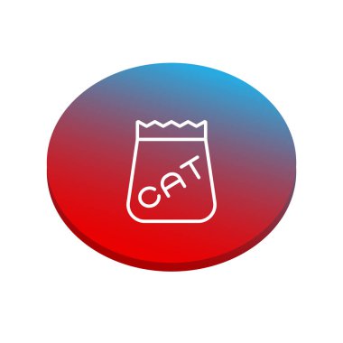 kedi kutsal kişilerin resmi, vektör çizim için gıda