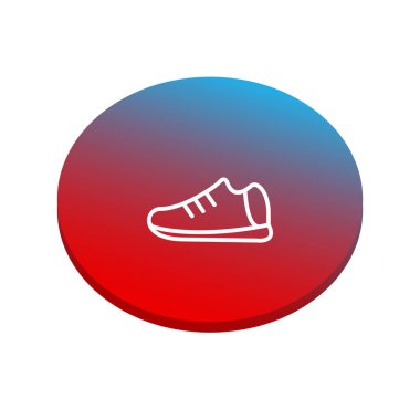 Renk ayakkabı vektör simgesi