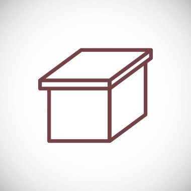 vektör çizim tasarım kutusu simgesi