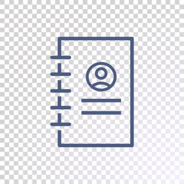 Not defteri düz simgesi