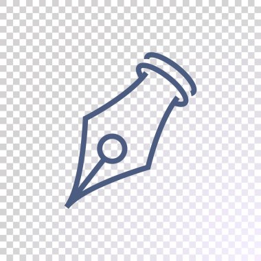 dolma kalem simgesini şeffaf arka plan üzerinde uç