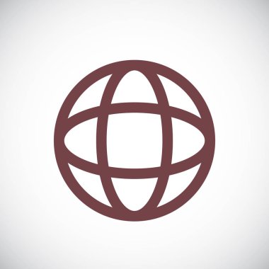 Dünya sembolü vektör illüstrasyonu 