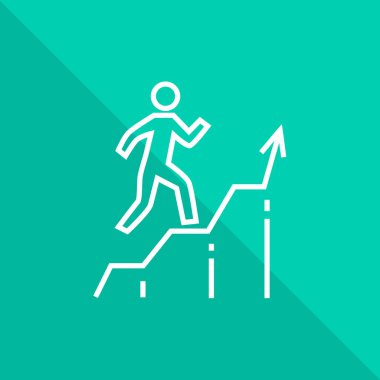 iş grafik işareti, vektör çizim