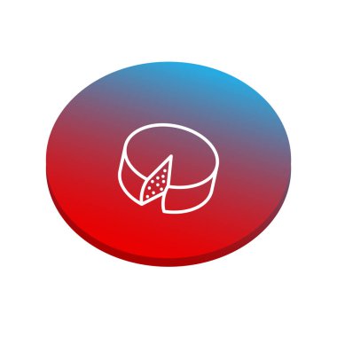 vektör çizim tasarım peynir simgesinin