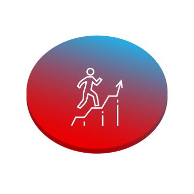 iş grafik işareti, vektör çizim