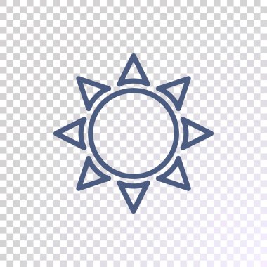 Güneş sembolü çizimi 