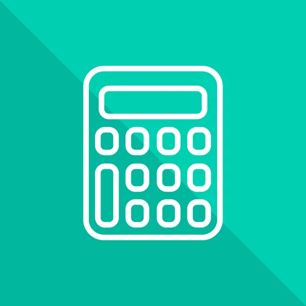 Calculadora Icono plano — Vector de stock