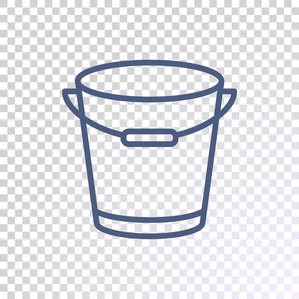 Vector Illustration Design Bucket Icon — Stock Vector