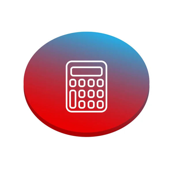 Calculadora Icono plano — Vector de stock