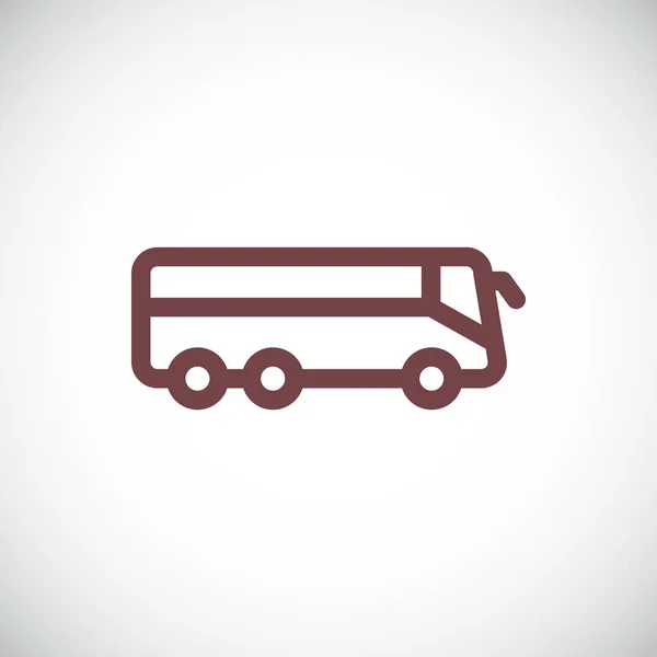 Icono Plano Bus Vector Ilustración — Archivo Imágenes Vectoriales
