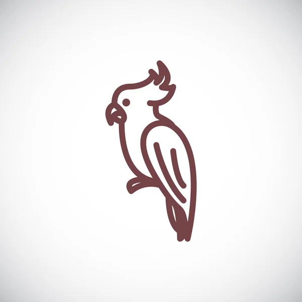 Papagáj Szimbólum Vektoros Illusztráció — Stock Vector