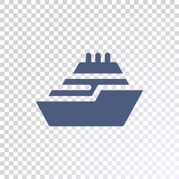 Ship Flat Icon Vector Illustration — Stock Vector