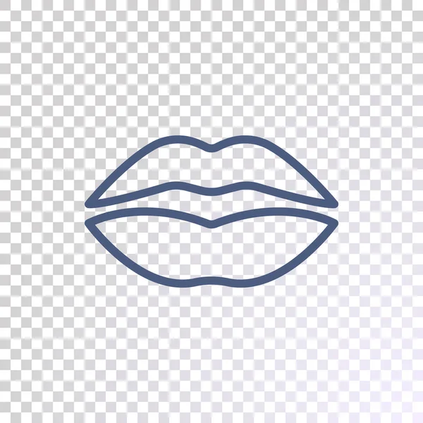 Lippen Flaches Symbol Vektorillustration — Stockvektor