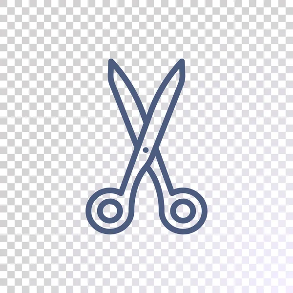 Scissors Line Icon Gradient Mesh — Stock Vector