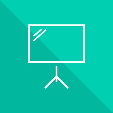 Sunu simgesi yeşil zemin üzerine kurulu