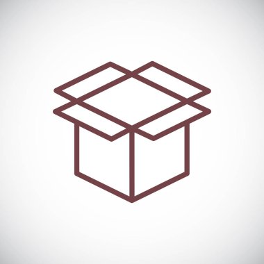 vektör çizim tasarım kutusu simgesi