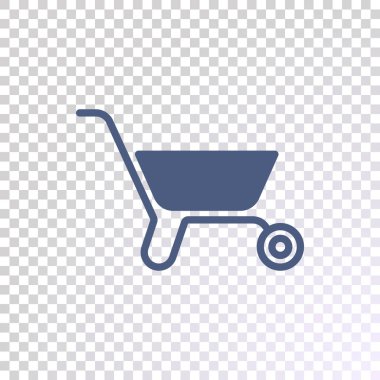 El arabası resimde saydam arka plan üzerinde.