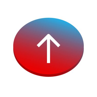 düz ok simgesi, vektör, illüstrasyon.