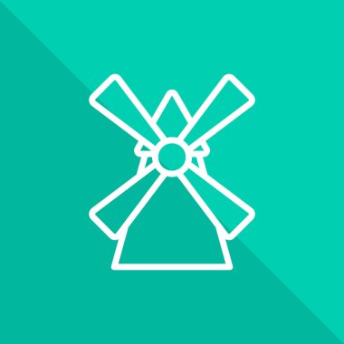 vektör çizim tasarım değirmen simgesinin