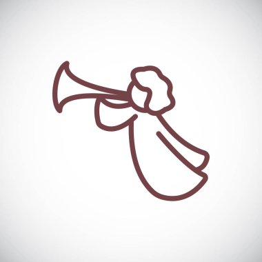 melek simge vektör çizim 