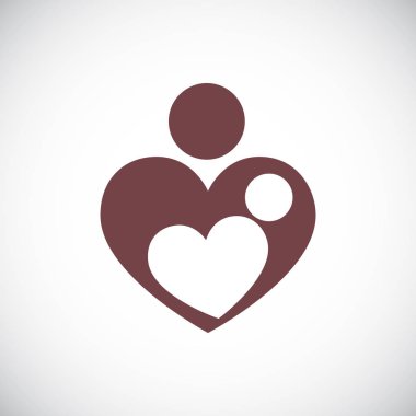 işareti aile kavramı, vektör çizim