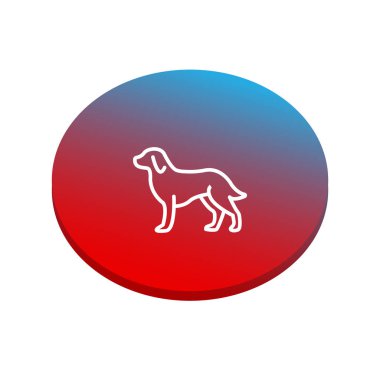 sevimli köpek kutsal kişilerin resmi, vektör çizim