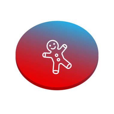 Zencefilli kurabiye vektör çizim 