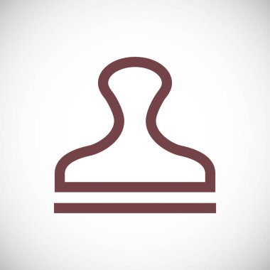 damga simge vektör çizim 