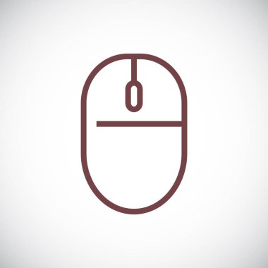 Bilgisayar fare simgesi beyaz arka plan üzerinde