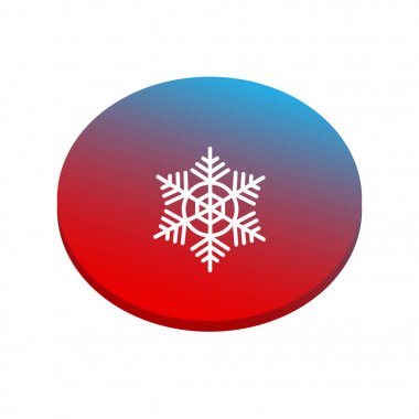 Kar tanesi simge vektör çizim 