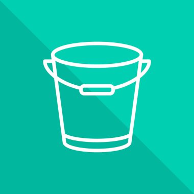 vektör çizim tasarım kova simgesinin