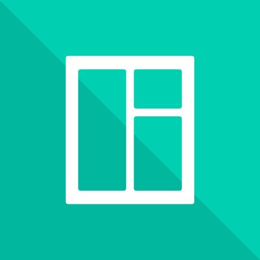 Pencere, satırı simgesi turuncu ile çapraz kare üzerinde