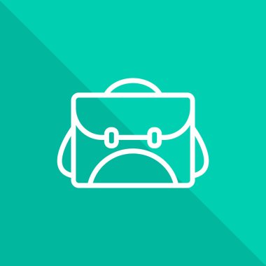 Basit sırt çantası simgesini