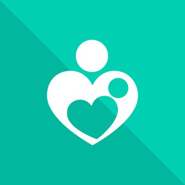 işareti aile kavramı, vektör çizim