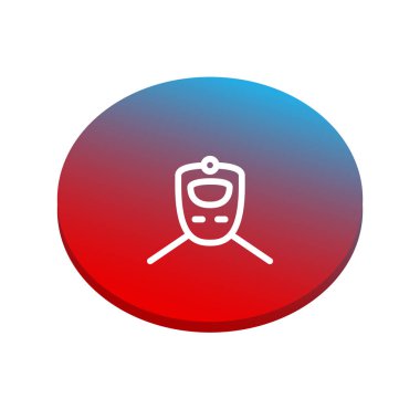 Tren yassı kutsal kişilerin resmi, vektör, illüstrasyon