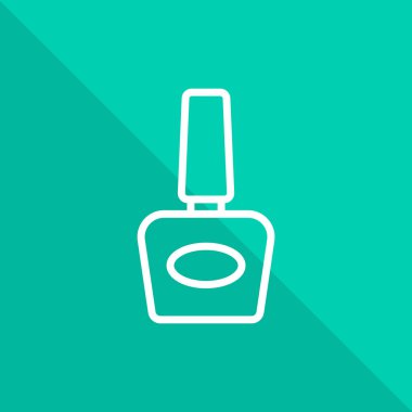 Tırnak cilası, satırı simgesi turuncu ile çapraz kare üzerinde