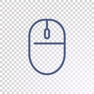 Bilgisayar fare simgesi şeffaf arka plan üzerinde