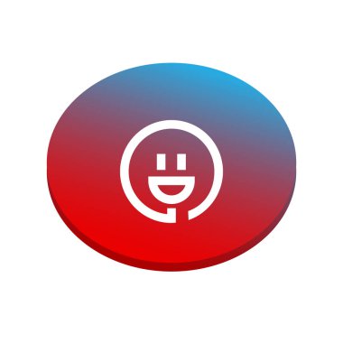 Gülümse ve kutsal kişilerin resmi, vektör çizim takın