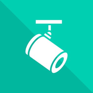 El feneri illüstrasyon yeşil zemin üzerine