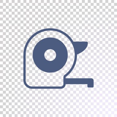 Ölçü birimi teyp resimde saydam arka plan üzerinde.