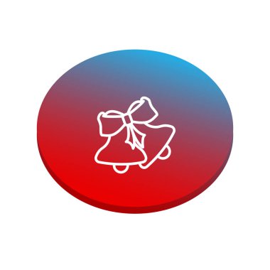 Noel çanları oyuncak vektör çizim 