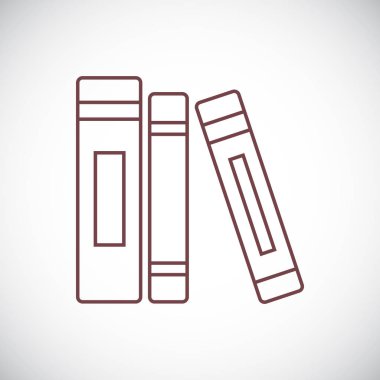 Kitap simgesi beyaz arka plan üzerinde