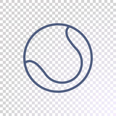 Tenis topu çizgi simgesine degrade kafes