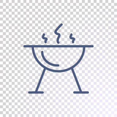 vektör çizim tasarım Barbekü simgesinin