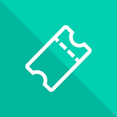 Bilet simge vektör çizim 