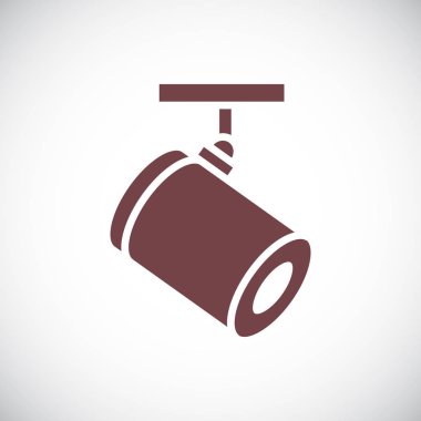 El feneri illüstrasyon gri köşe beyaz zemin üzerine.