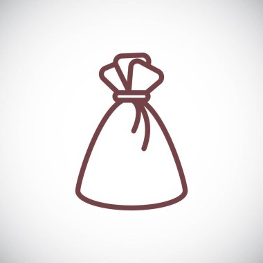 vektör çizim tasarım çanta simgesinin