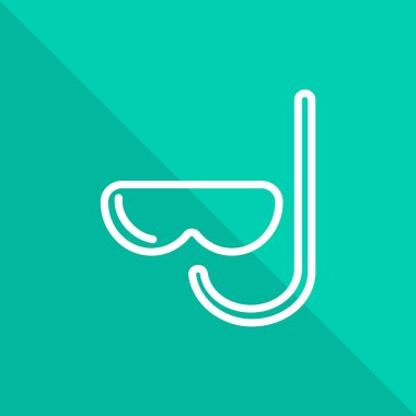 Dalış renk vektör simgesi