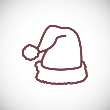 şapka simge vektör çizim 